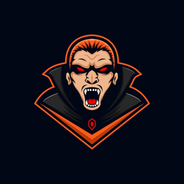 Modelo de design de logotipo vampire esport