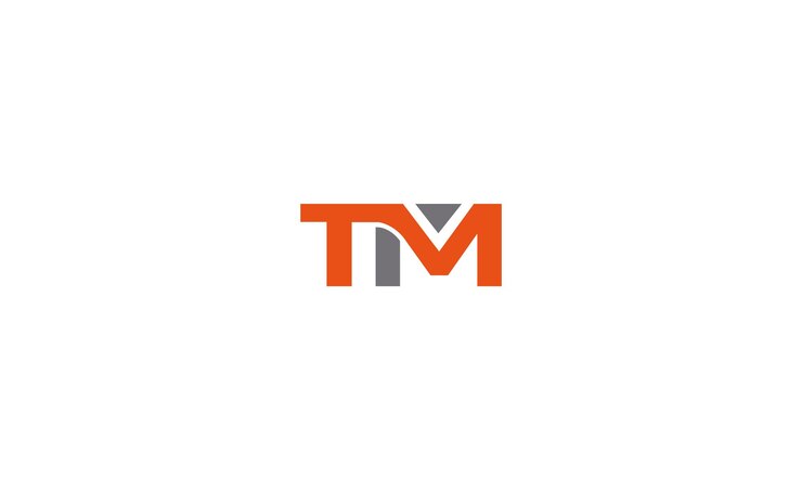 Modelo de design de logotipo vector tm ou mt