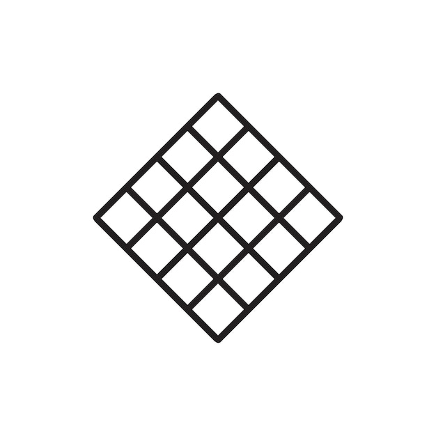 Vetor modelo de design de logotipo vetorial de ícone de azulejos de chão