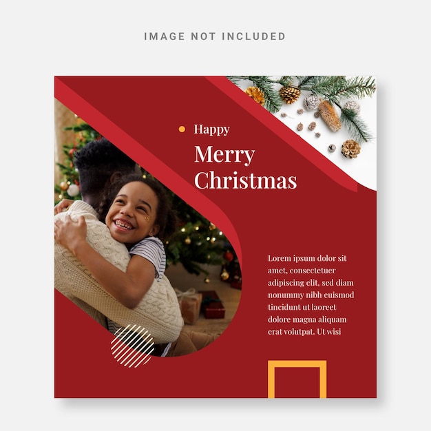 Modelo de design de natal para postar no instagram