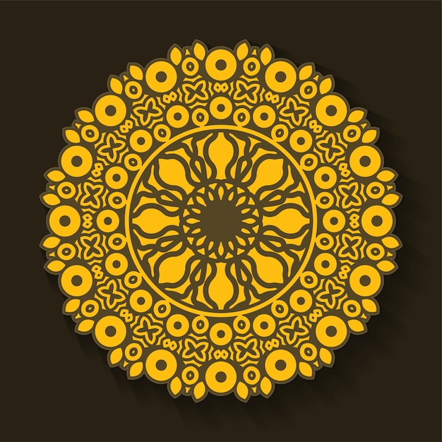 Modelo de design de plano de fundo de mandala