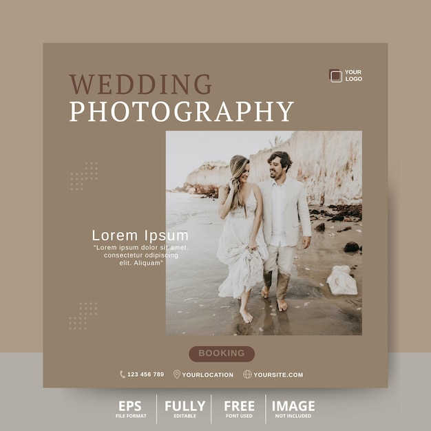 Modelo de Design de Post de Mídia Social de Fotografia