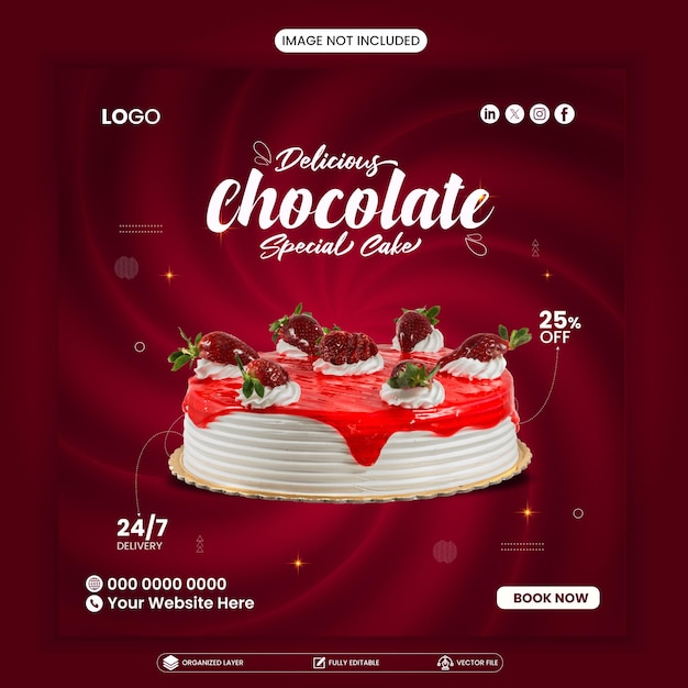 modelo de design de postagem de banner de mídia social e Instagram