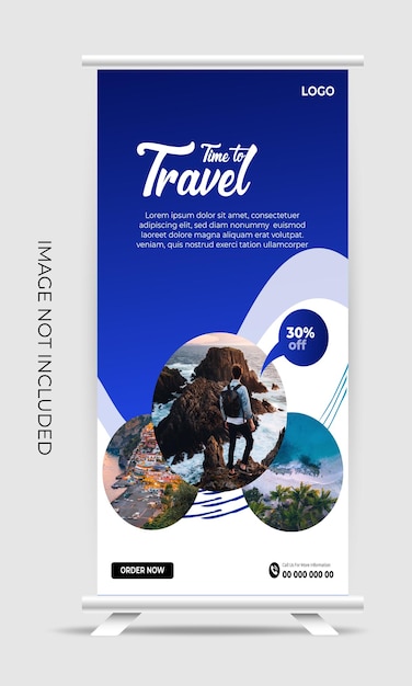 Modelo de design de postagem de mídia social de viagens