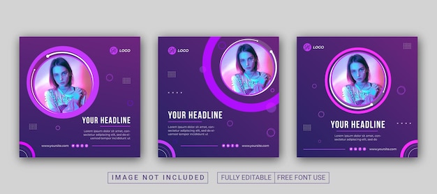 Modelo de design de postagem de promoção de mídia social