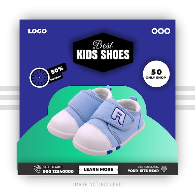 Modelo de design de postagem de sapatos nas redes sociais