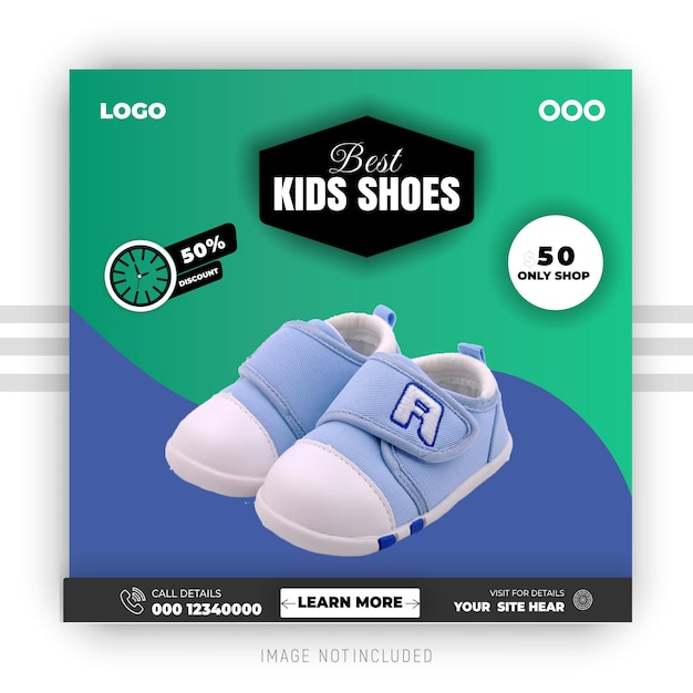 Modelo de design de postagem de sapatos nas redes sociais