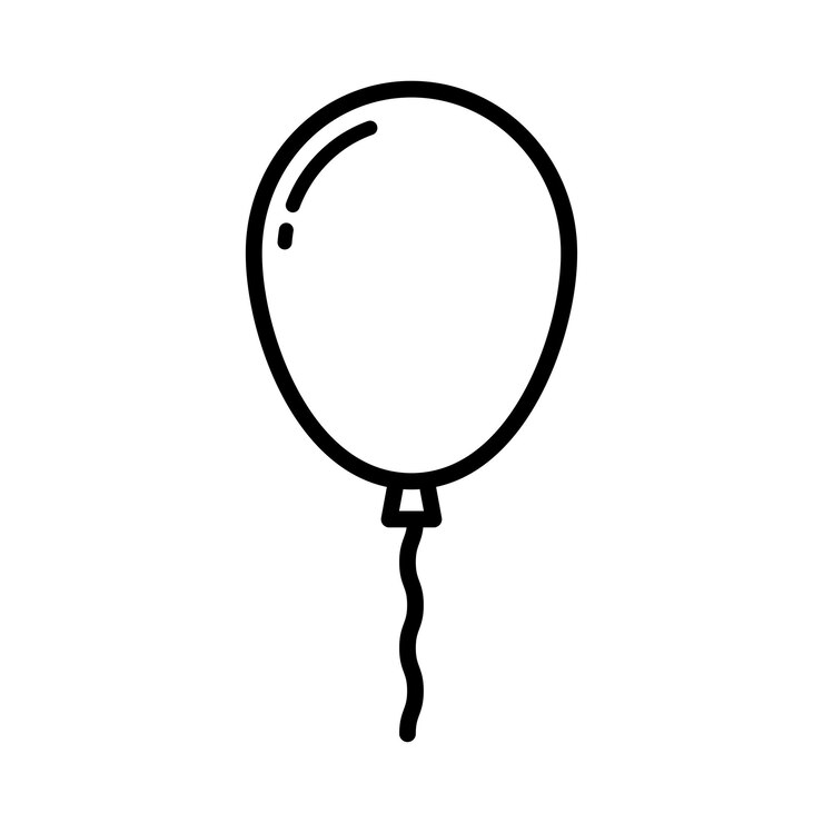 Vetor modelo de design de vetor de ícone de balão em fundo branco