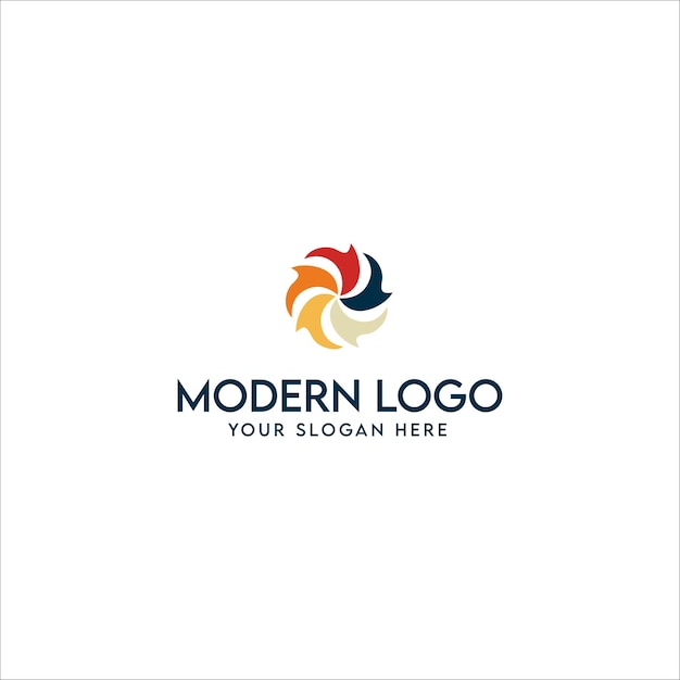 Vetor modelo de design de vetor de logotipo de empresa moderna