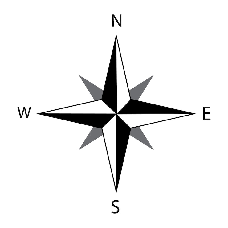 Vetor modelo de design de vetor de logotipo de ícone de bússola