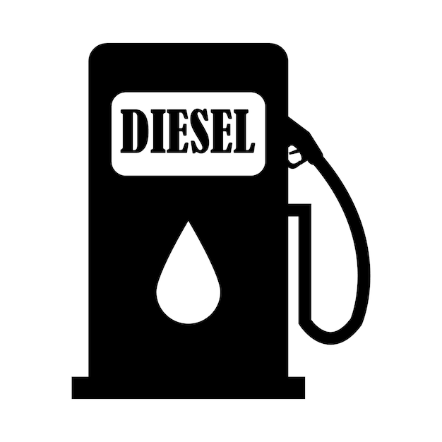 Modelo de design de vetor de logotipo de ícone de combustível diesel