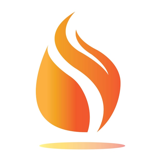 Vetor modelo de design de vetor de logotipo de ícone de fogo