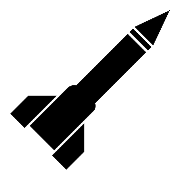 Modelo de design de vetor de logotipo de ícone de foguete