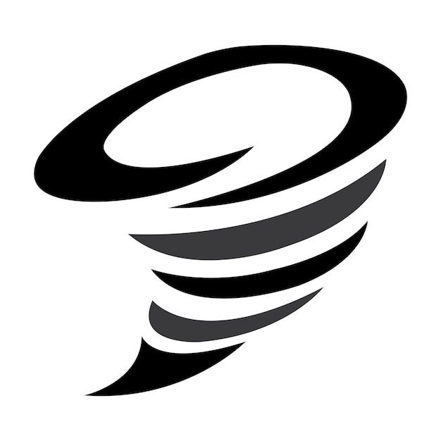 Modelo de design de vetor de logotipo de ícone de tornado