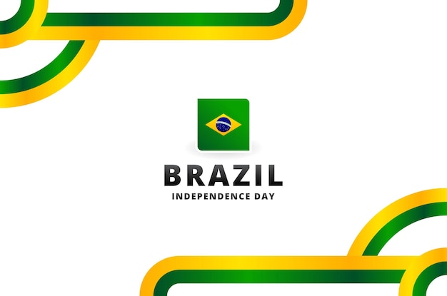 Modelo de Design do Dia da Independência do Brasil