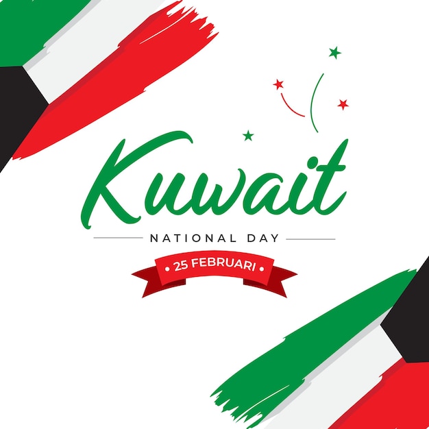 Modelo de design do dia nacional do kuwait