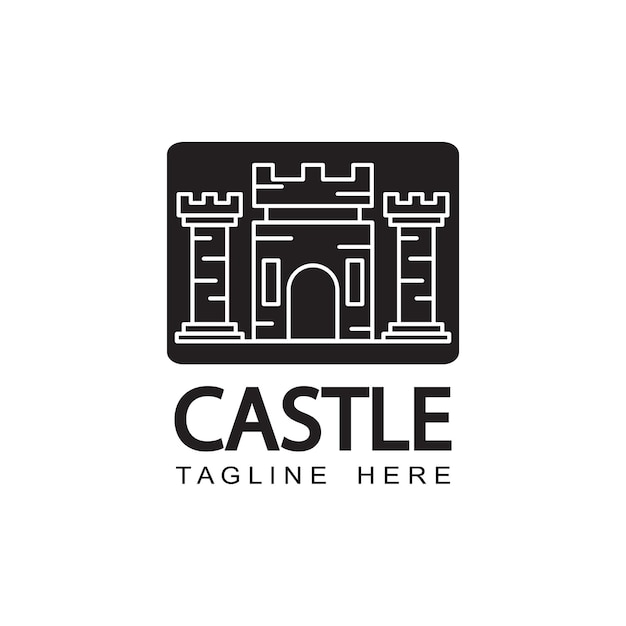 Modelo de design do logotipo da castle