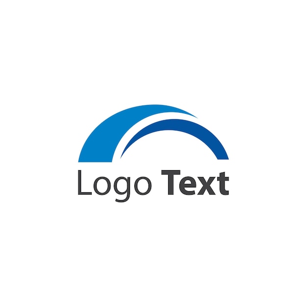 Modelo de design do logotipo da ponte geométrica
