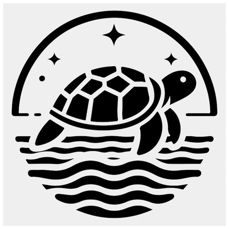 Vetor modelo de design do logotipo da tartaruga
