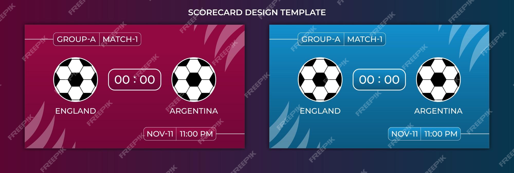 Modelo de design do placar da copa do mundo de futebol qatar 2022