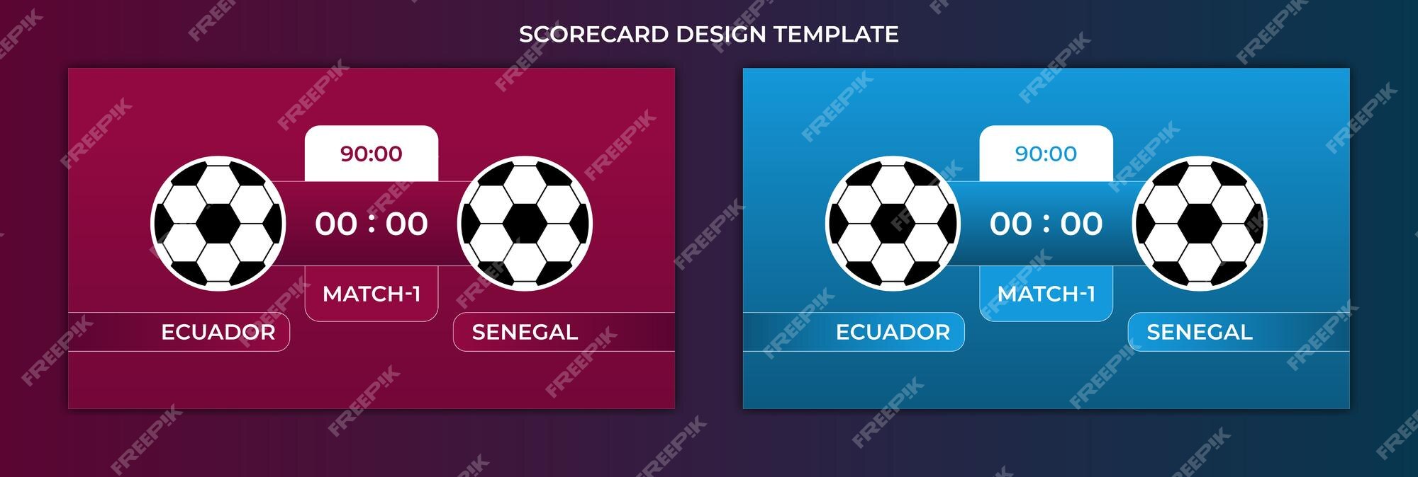 Modelo de design do placar da copa do mundo de futebol qatar 2022