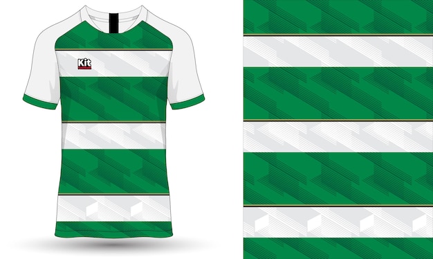 Vetor modelo de design esportivo de camiseta de clube de futebol, camisa de futebol