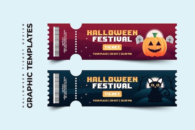 Modelo de design gráfico de Halloween simples e elegante que é fácil de personalizar