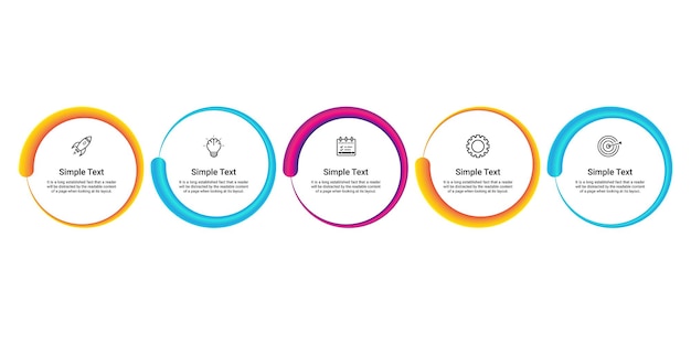 Vetor modelo de design infográfico vetorial com conceito de negócios de ícones de marketing com 3 opções ou etapas