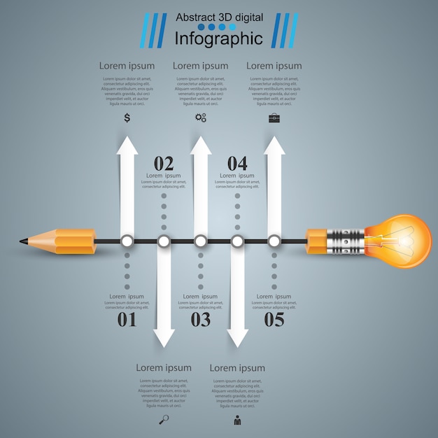 Modelo de design infográfico