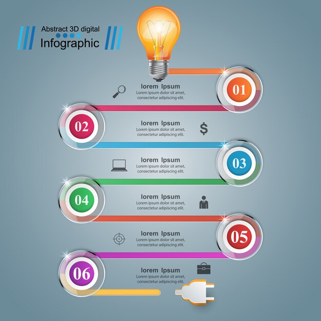 Modelo de design infográfico