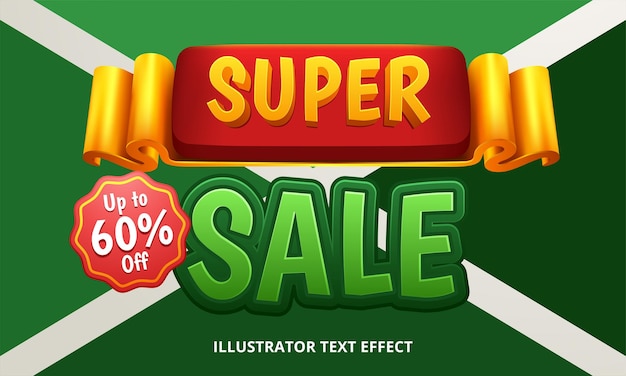 Modelo de design moderno de banner Super Sale