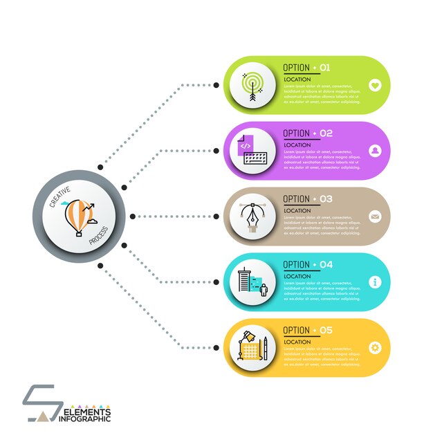 Modelo de design moderno infográfico