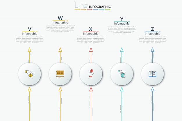 Modelo de design moderno infográfico