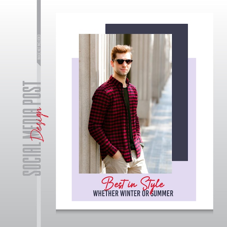 Vetor modelo de design pós-venda de moda
