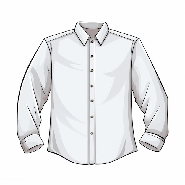 Vetor modelo de design vector camisa ilustração frente moda desgaste manga branca homens têxteis cl