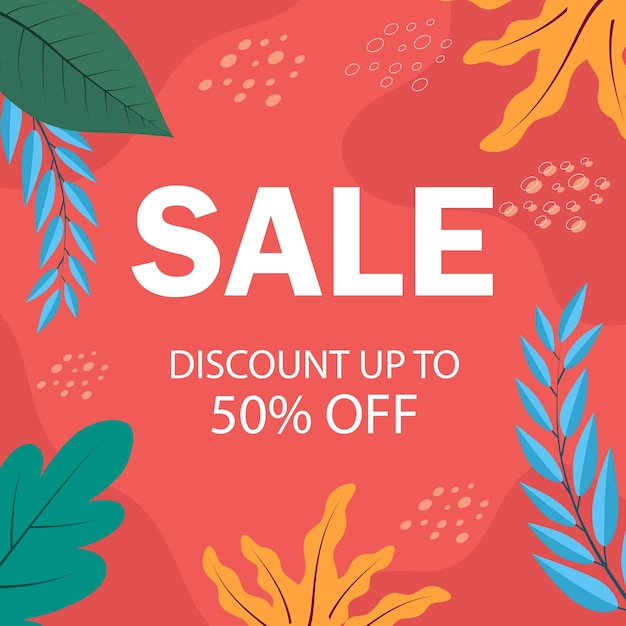 Modelo de design vetorial da loja de promoção de vendas