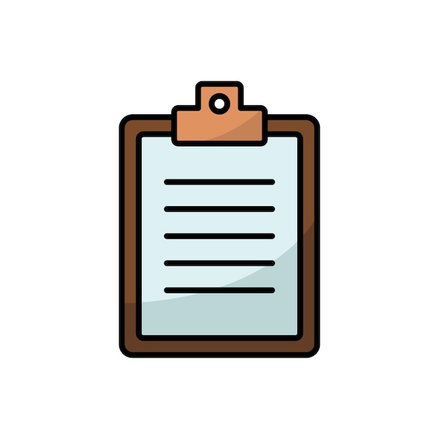 Modelo de design vetorial de ícones de clipboard