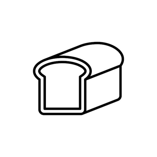 Modelo de design vetorial de ícones de pão