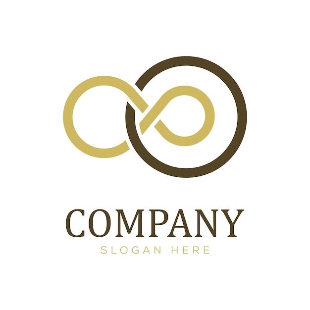 modelo de design vetorial de logotipo infinito