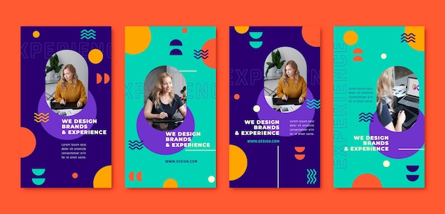 Modelo de designer gráfico desenhado à mão