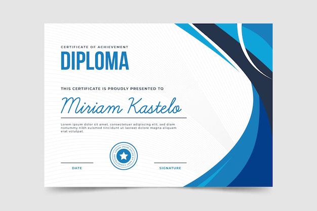 Modelo de diploma