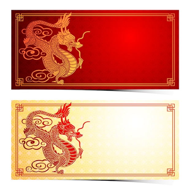 Modelo de dragão chinês
