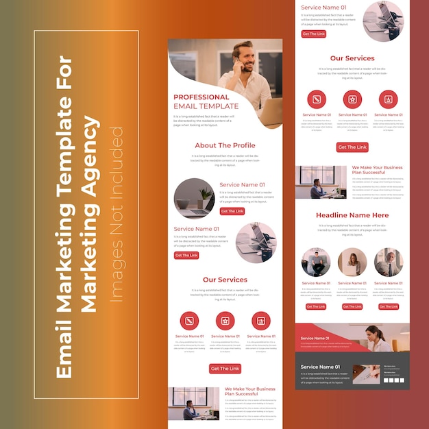 Modelo de e-mail marketing multiuso para agência de marketing digital