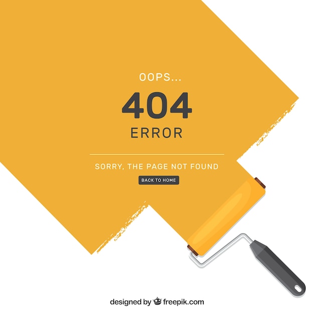 Modelo de erro flat 404
