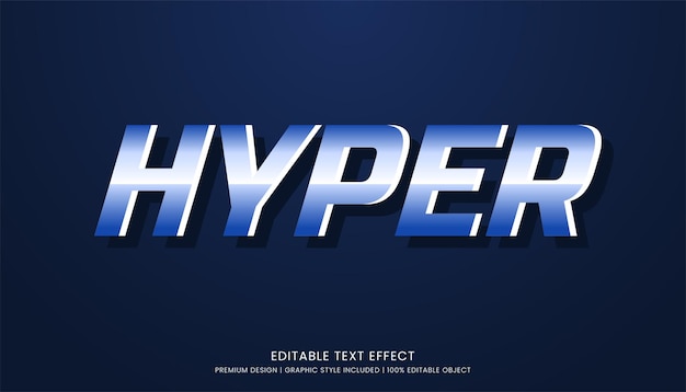 modelo de estilo de adesivo de efeito de texto 3D editável