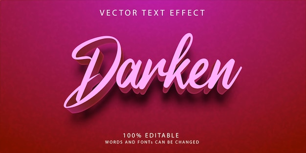 Modelo de estilo de efeitos de texto editáveis criativos