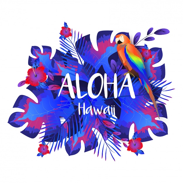 Modelo de festa do Aloha Havaí