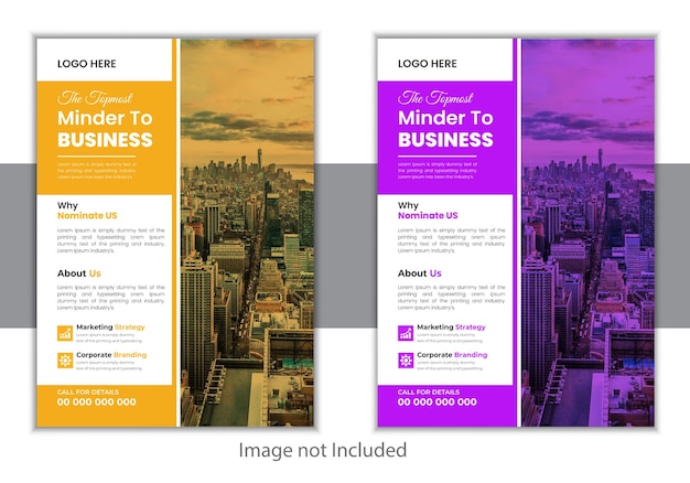 Modelo de folheto de agência de marketing digital moderna