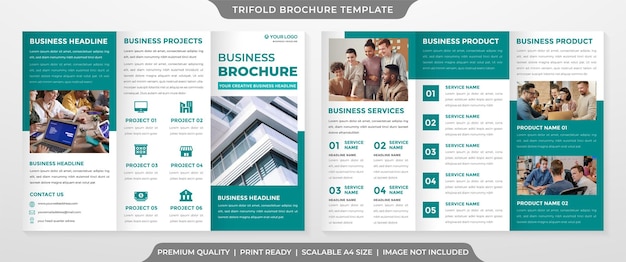 modelo de folheto de negócios com uso de estilo minimalista e moderno para anúncio comercial corporativo