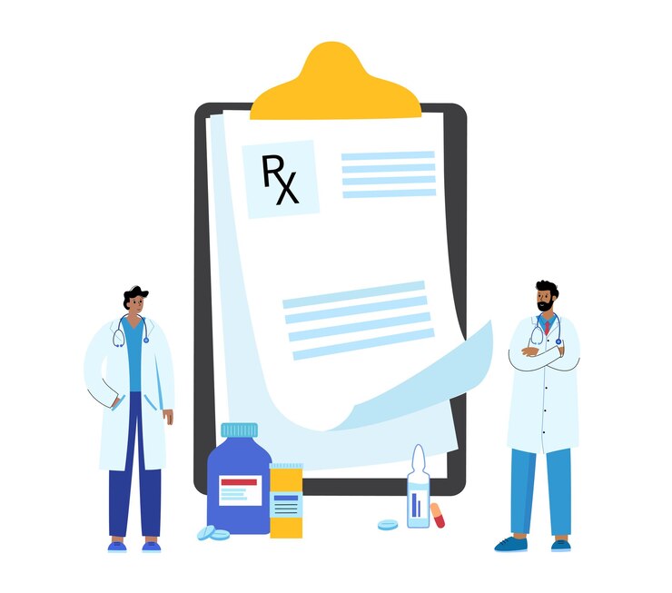 Vetor modelo de formulário rx